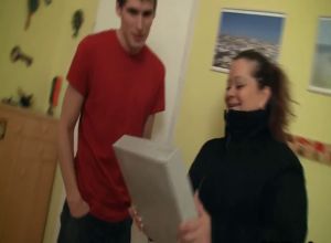 Худорлявый парень трахает жирную студентку